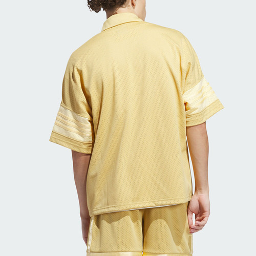 Adidas/阿迪达斯正品三叶草情侣款运动中袖翻领上衣IW1622 - 图0
