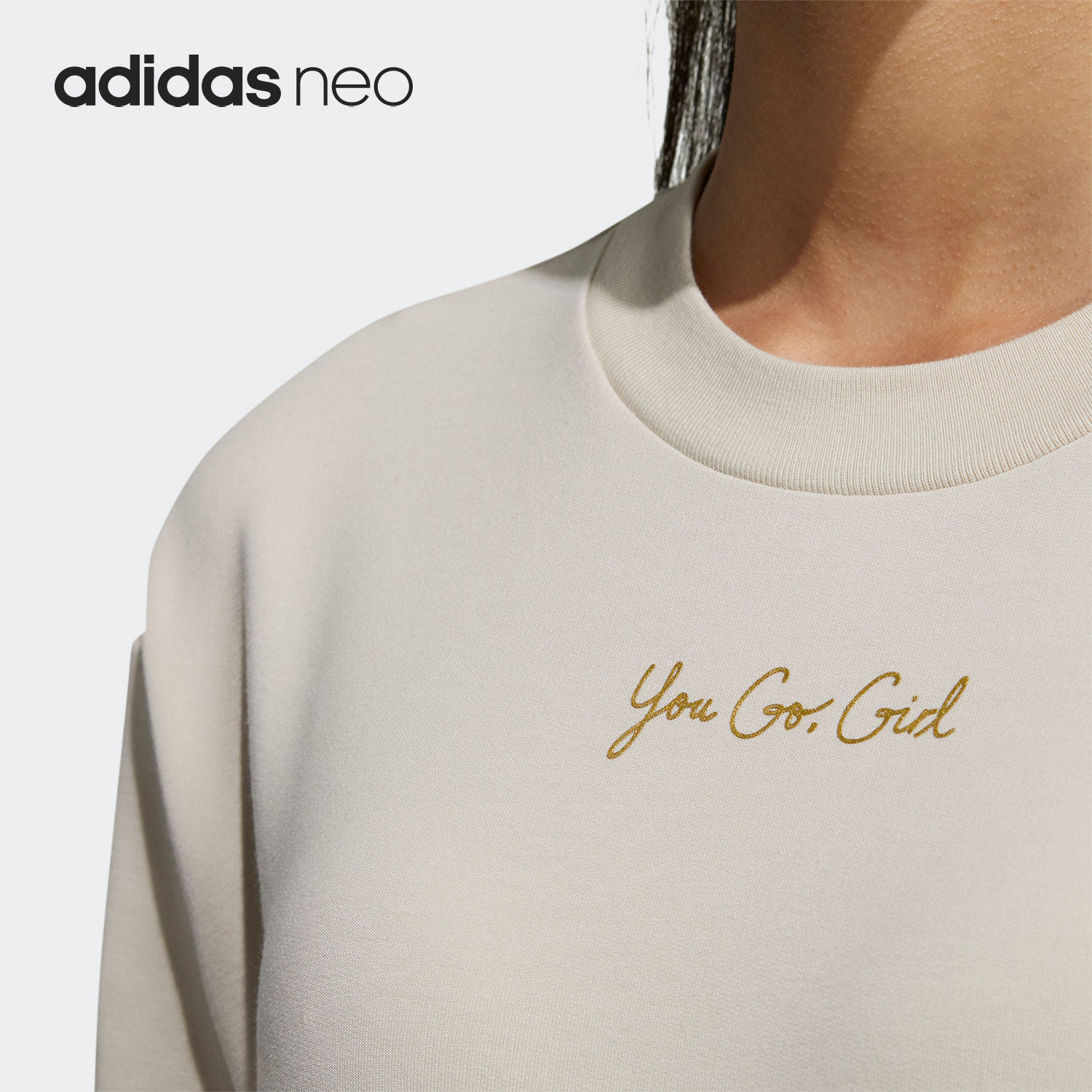 Adidas/阿迪达斯正品NEO 女子短袖三条纹长款运动连衣裙 H45105 - 图1