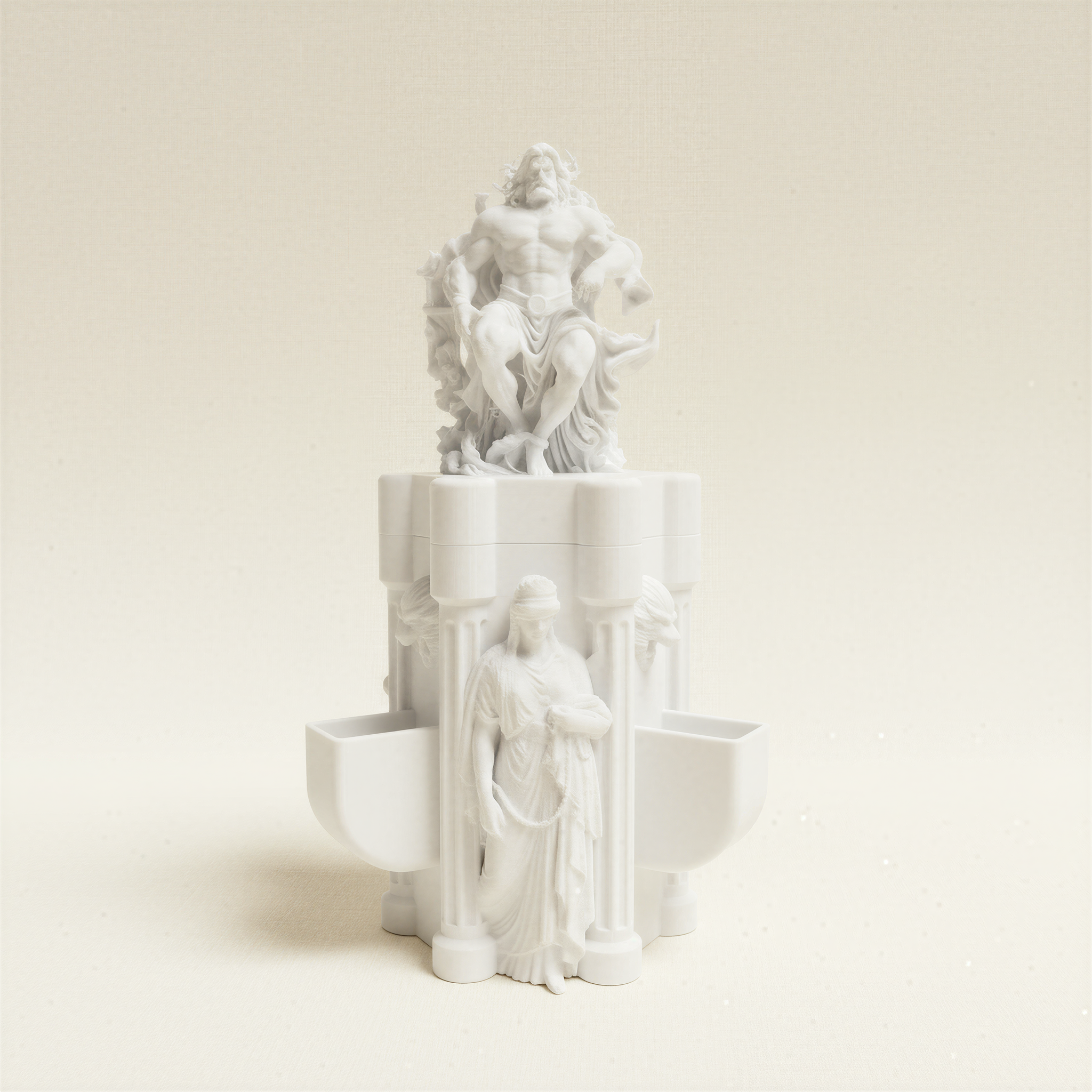 水苔柱 莫斯柱 复古罗马雕塑热植蔓绿绒附生兰花 桌面爬藤柱棕柱,淘宝优惠券,粉丝福利购,淘宝优惠卷