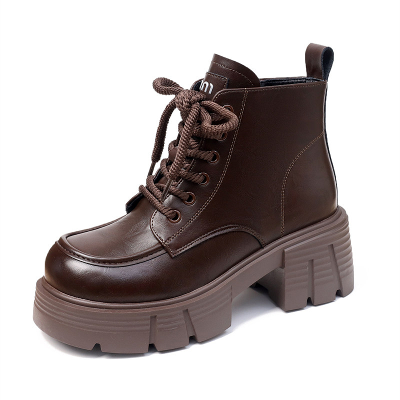 小个子马丁靴女2025冬季新款厚底6cm显高显瘦靴子英伦风爆款短靴,淘宝优惠券,粉丝福利购,淘宝优惠卷