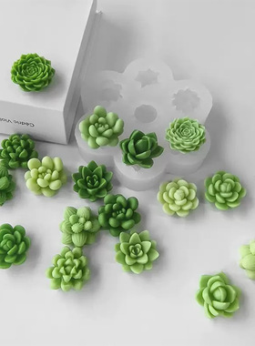 立体圣诞树蜡烛模具圣诞节diy苹果香薰蜡烛扩香家居摆件模具