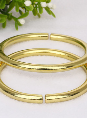 铜手镯男女儿童光圈气质手工手圈