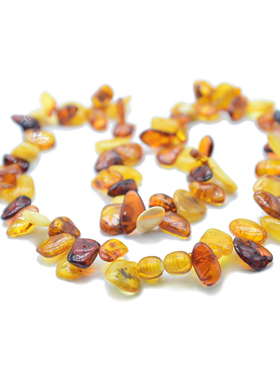 手工天然琥珀项链