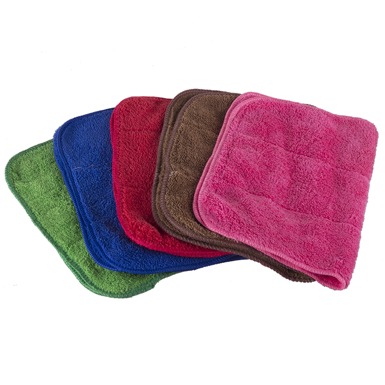 双层加厚珊瑚绒抹布吸水不掉毛擦地板家具玻璃清洁厨房洗碗布毛巾 - 图1