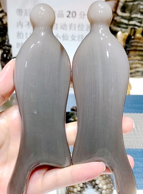 拨筋棒刮痧板天然牛角按摩刮脸板