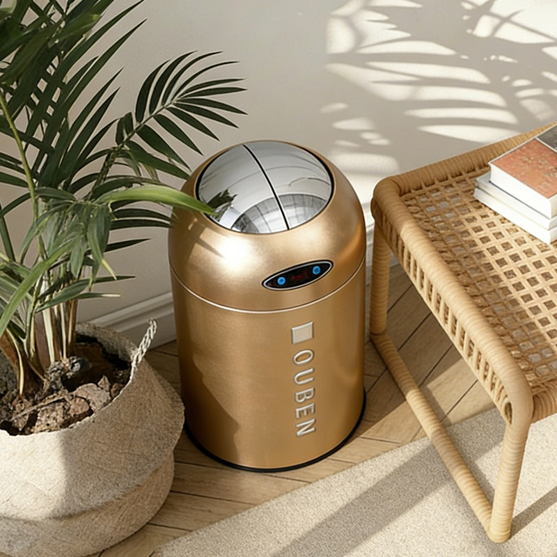 智能垃圾桶自动感应式家用厨房卫生间客厅卧室轻奢高档创意高颜值,淘宝优惠券,粉丝福利购,淘宝优惠卷