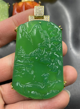 大号山水牌子毛衣链挂件