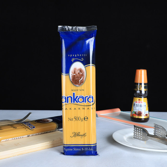 Imported Turkish pasta in various shapes to choose from
