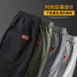 Демисезонные осенние штаны для отдыха, оверсайз, свободный крой, эластичная талия