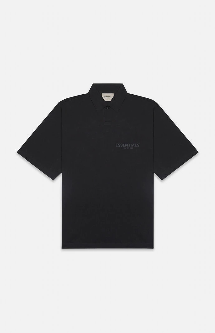 FEAR OF GOD FOG ESSENTIALS 复线新品胸前字母印花POLO衬衫短袖 - 图2