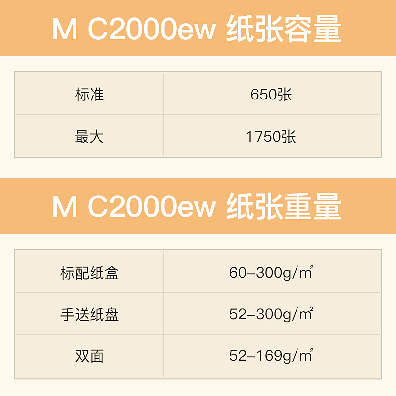 理光Ricoh官方旗舰店M C2000ew彩色A3双面复印机无线网络手机打印扫描复印激光一体机办公大型复印机办公专用-图3