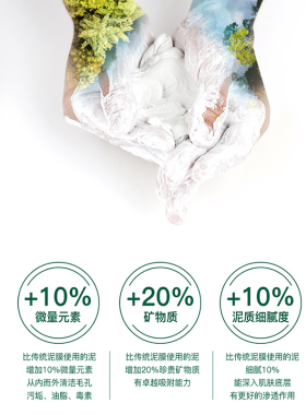 eiio去黑头粉刺闭口保湿清洁泥膜