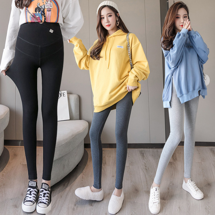 孕妇春秋装外穿托腹长裤子怀打底裤 资兰孕妇打底裤