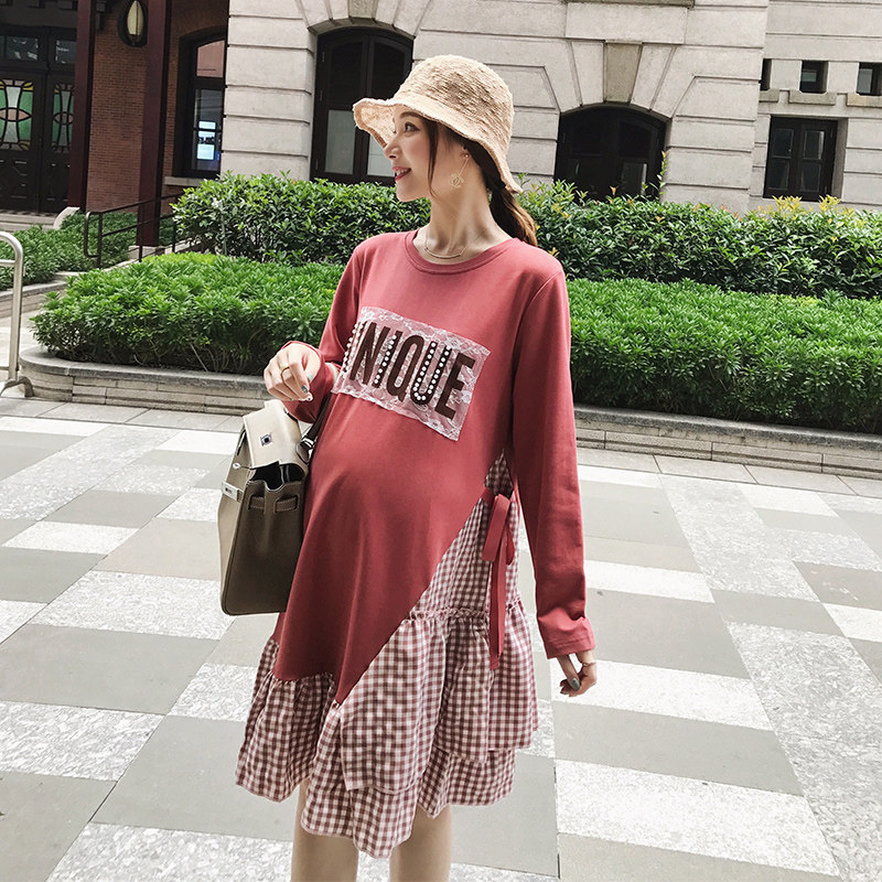 孕妇装2020年春秋新款宽松连衣裙 资兰连衣裙