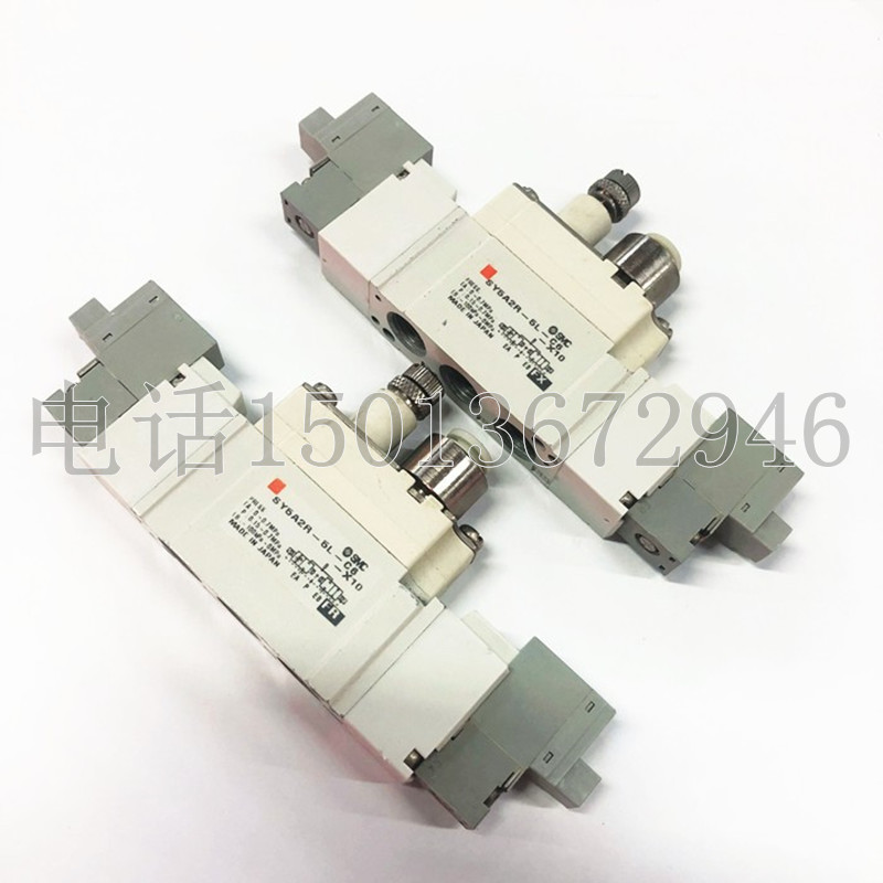 SMC原装进口电磁控制阀SY5A2R-5L-C6-X10气动阀双线圈DC24V - 图1