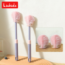 Milk Bottle Clear Wash Cleaning Rints Newborn Baby Baby Special Suit Silicone Gel Instrumental Cups Brushed Milk Powder Long Handle