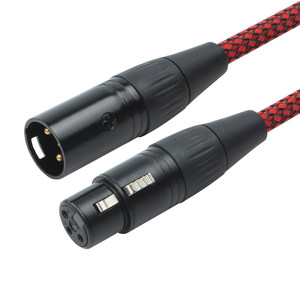 CYK卡农线公对母电容麦克风话筒线平衡声卡调音台音频功放连接线