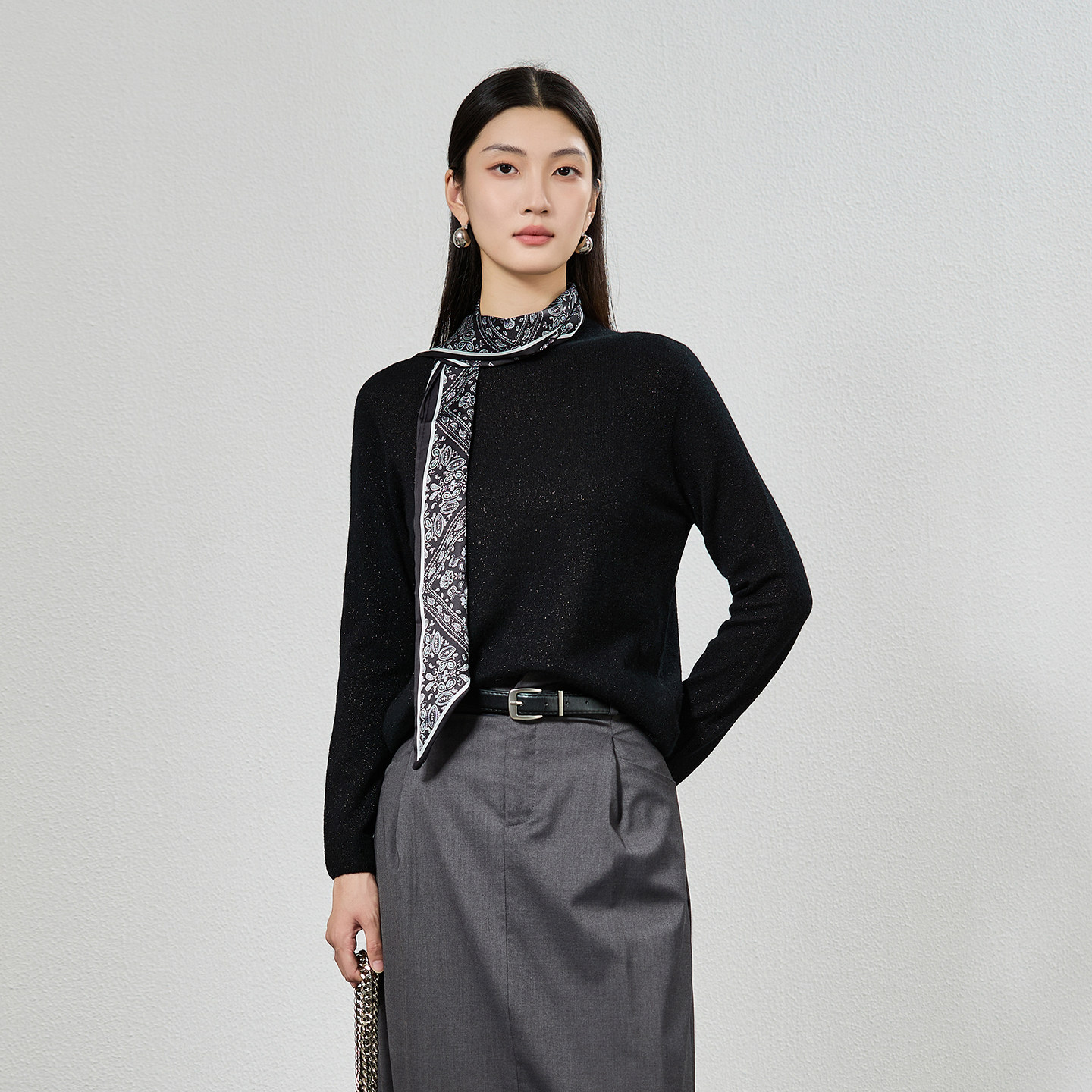 2025秋冬新款100%纯山羊绒衫女半高领打底衫紧修身套头毛衣,淘宝优惠券,粉丝福利购,淘宝优惠卷