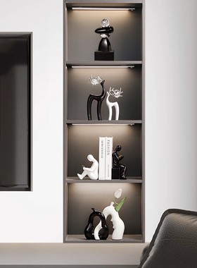 创意艺术摆件轻奢高档高级感客厅办公室餐桌时至运来柜子桌面装饰