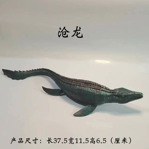 恐龙玩具仿真海洋动物模型沧龙男孩苍龙玩具嘴巴可动儿童礼物摆件 - 图3