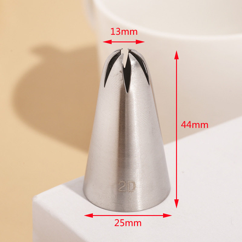 2D国产中号6齿裱花嘴304不锈钢 玫瑰曲奇裱花 奶油蛋糕烘焙工具,淘宝优惠券,粉丝福利购,淘宝优惠卷
