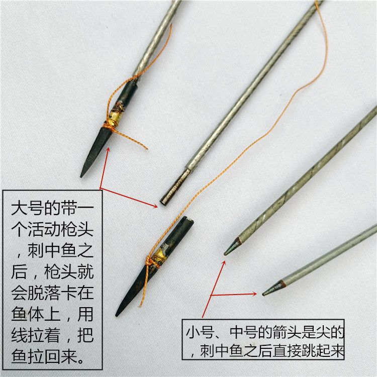 潜水鱼枪射鱼器渔箭打鱼捕鱼潜水抓鱼工具黄鳝泥鳅螃蟹赶海鱼叉-图1