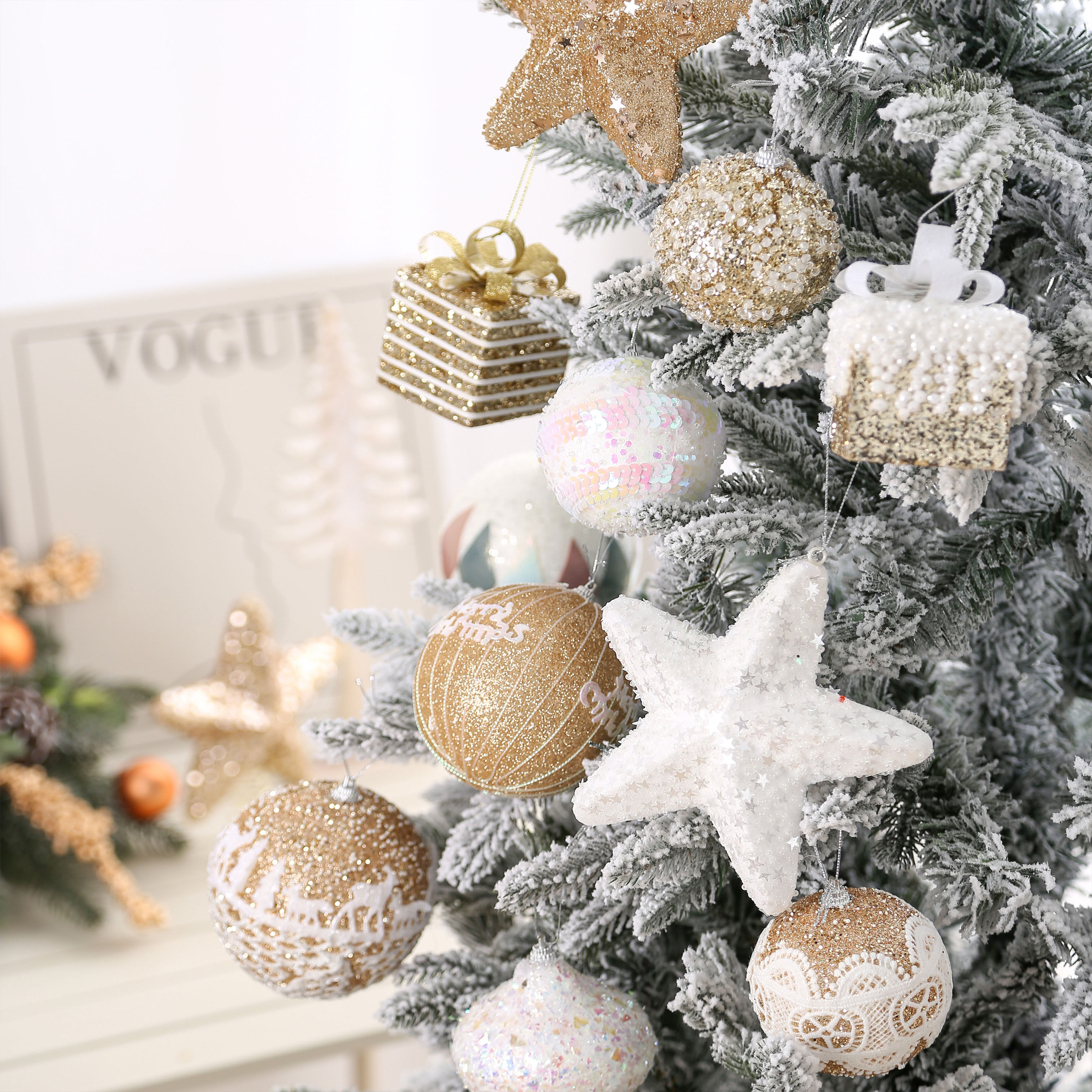 韩国同步buling亮片礼物包挂球圣诞球圣诞树装饰挂饰橱窗装饰吊球,淘宝优惠券,粉丝福利购,淘宝优惠卷