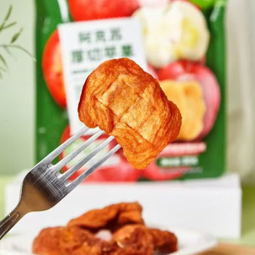 新馋派新疆阿克苏厚切苹果干办公室休闲零食果脯蜜饯小零嘴 - 图2