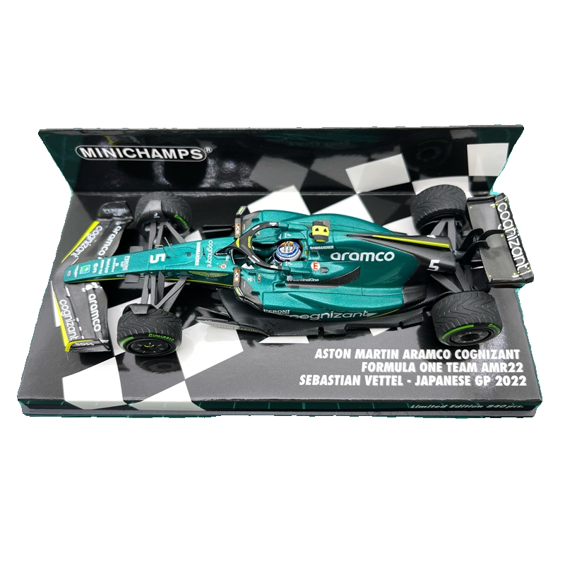 全新 迷你切 F1 车模 1/43 2022 AMR22 维特尔 日本 - 图3