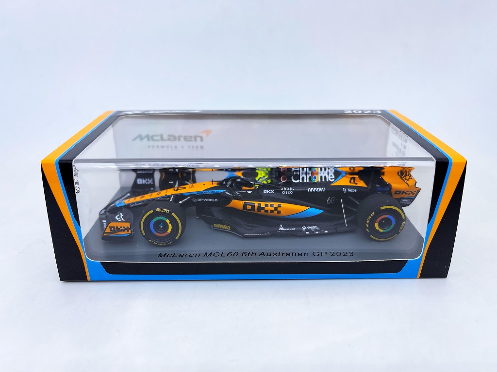 全新 SPARK F1车模 1/43 2023 MCL60诺里斯澳大利亚第6名-图2