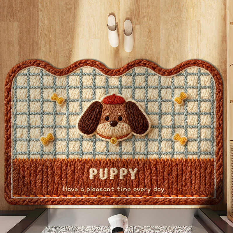 卡通马年红色入户门地垫新款喜庆防滑除尘耐磨脚垫玄关大门口地毯,淘宝优惠券,粉丝福利购,淘宝优惠卷