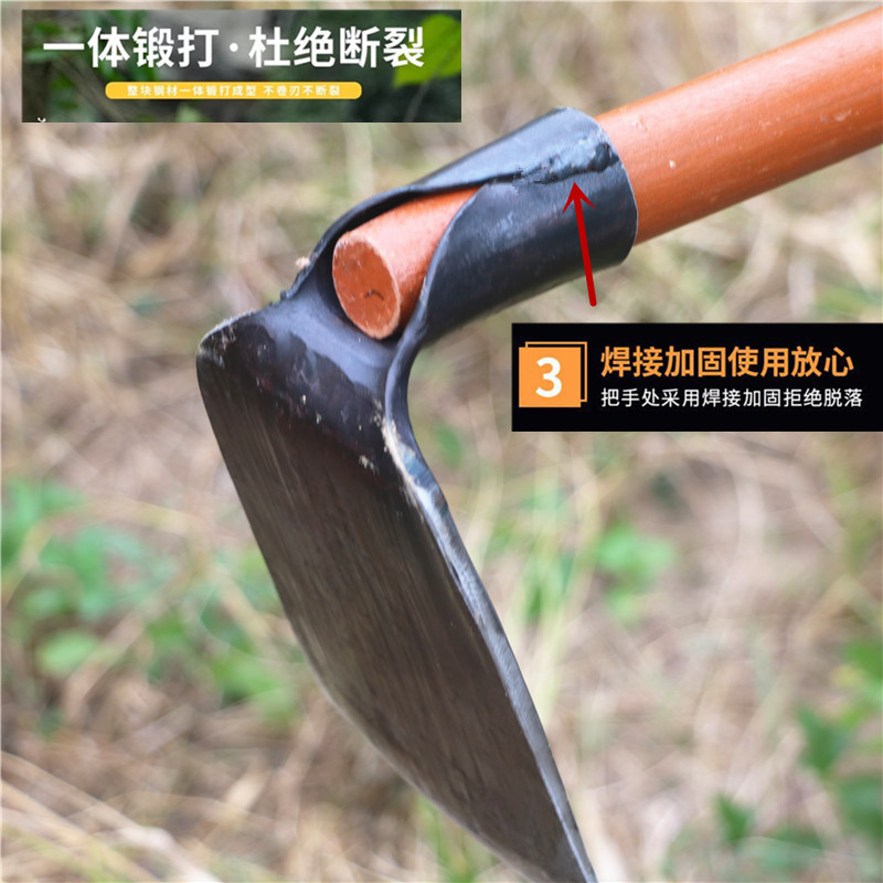 老式锻打家用种花种菜工具农具小锄头户外园艺挖土小花锄农用锄头-图1