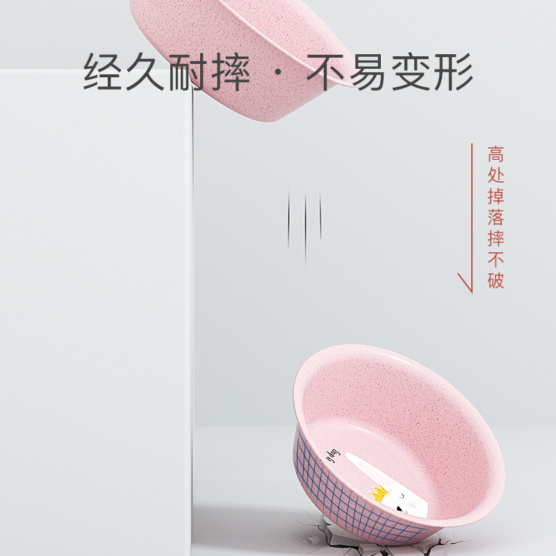 儿童脸盆家用塑料盆子可爱少女小号加厚卫生间洗衣洗脸婴儿洗脚盆-图1