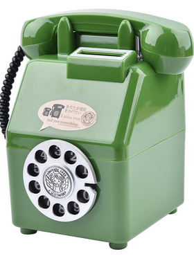 创意复古怀旧电话机存钱罐小摆件