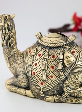 沙漠骆驼模型容量储蓄存钱罐摆件