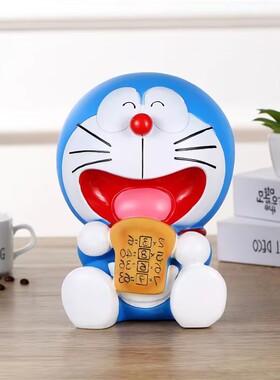 哆啦叮当KT猫搪胶防摔存钱罐摆件