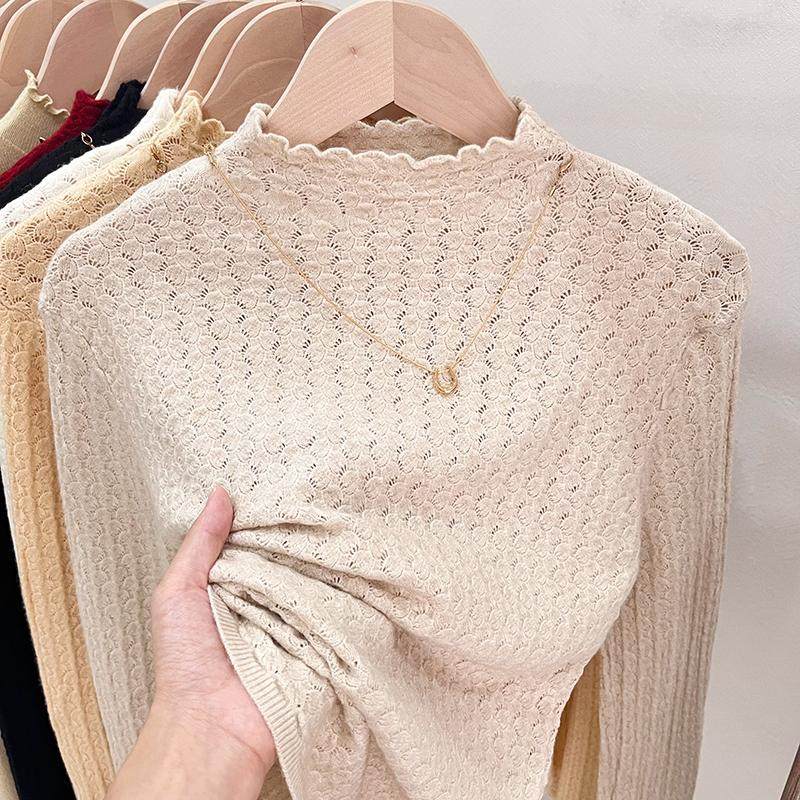 软糯针织半高领打底衫女秋冬新款大衣内搭洋气可外穿修身毛衣上衣,淘宝优惠券,粉丝福利购,淘宝优惠卷