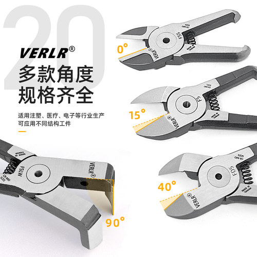 进口气剪刀头 20系列气剪头塑胶水口钨钢刀头剪钳刀头气动剪刀头 - 图3