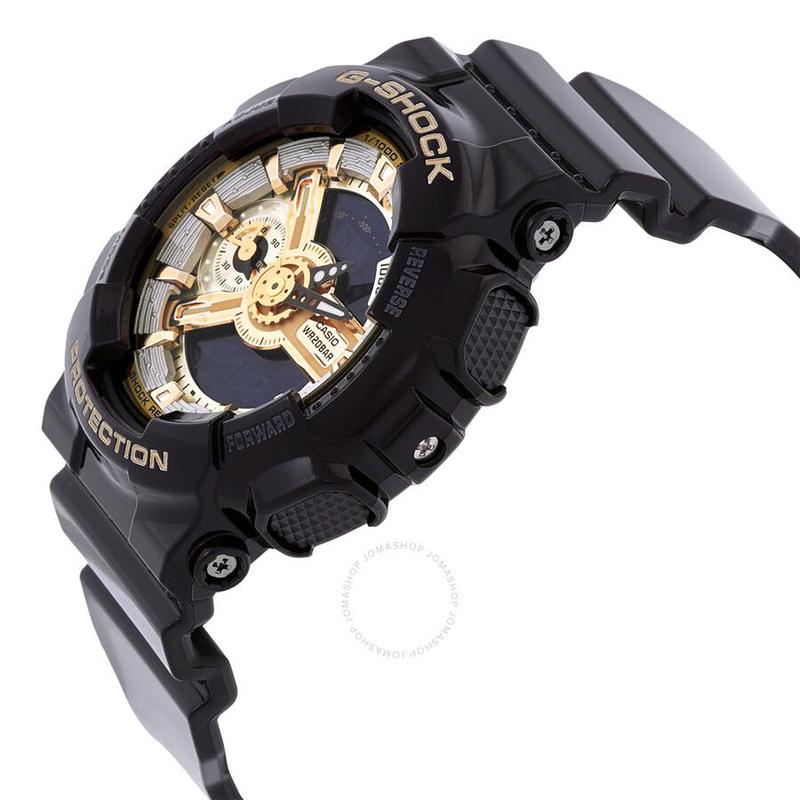 卡西欧CASIO G-Shock 防水石英闹铃运动女士手表 GMAS110GB-1A - 图2