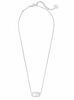 代购Kendra Scott女士项链 时尚优雅精致百搭锁骨链珐琅银色链条