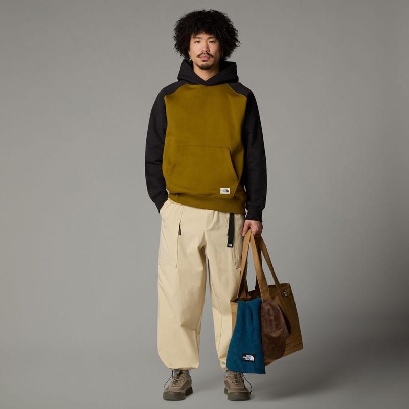 代购THE NORTH FACE北面男士卫衣保暖舒适棉质拼色日常户外外套 - 图2