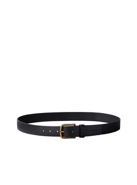 海外代购Calvin Klein/凯文克莱男士腰带针扣系结黑色古铜色扣