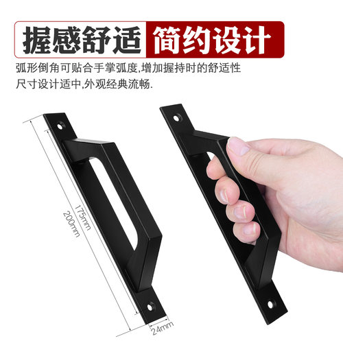 铝合金移门拉手明装塑钢推拉门窗户手柄重型阳台玻璃移门加厚把手 - 图2