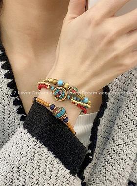 中式手工手饰天珠民族风