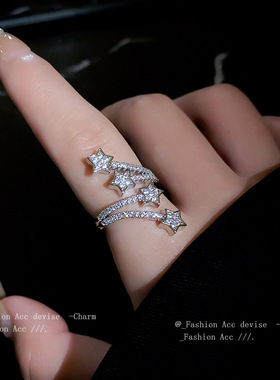 电镀开口戒指真金简约女