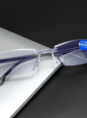 带灯磁疗老花镜紫外灯LED验钞灯