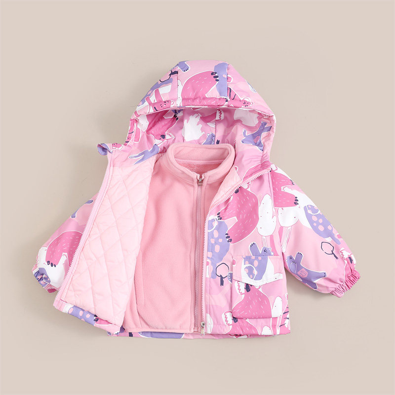 2024秋冬新款儿童冲锋衣中小童棉衣宝宝短款棉袄男童保暖连帽外套,淘宝优惠券,粉丝福利购,淘宝优惠卷