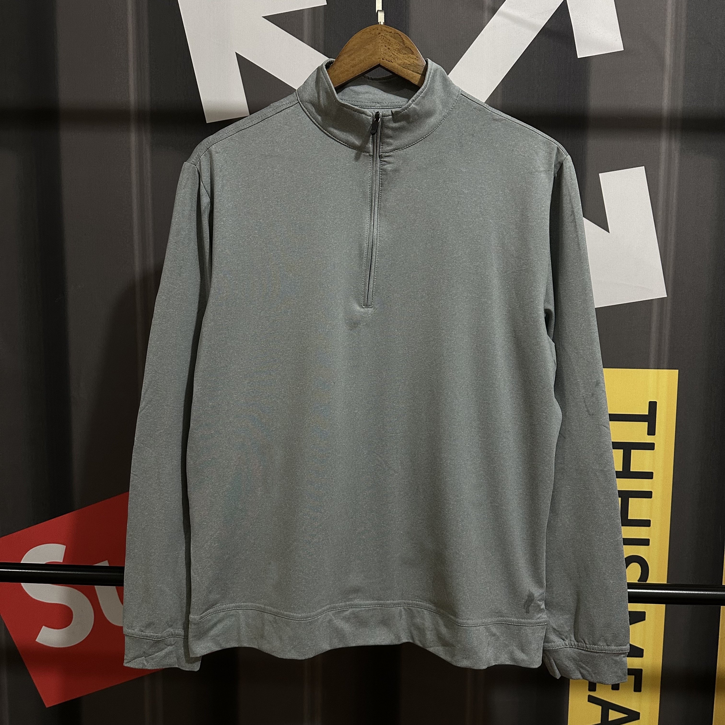 冬季加绒速干衣男半拉链跑步训练服体育保暖运动上衣t恤户外健身,淘宝优惠券,粉丝福利购,淘宝优惠卷