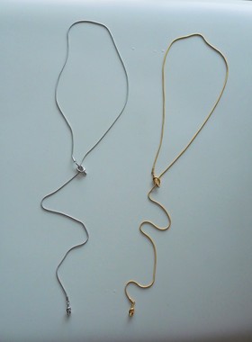 长款毛衣链18K女钛钢镀