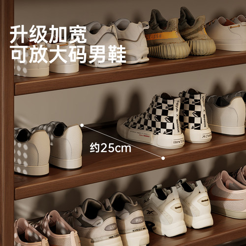 鞋架多层家用门口简易鞋子收纳柜2025新款出租房用室内门后置物架 - 图0
